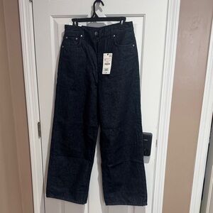 Zara Women's Black Flare & Wide Leg Jeans